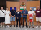 Зам.-кметът Илия Коев награди спортната надежда Християн Касабов, медалист от Европейското първенство по лека атлетика за юноши