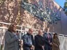 Завърши монтажът на мозайката от старата автогара върху фасадата на СУХНИ „Константин Преславски“